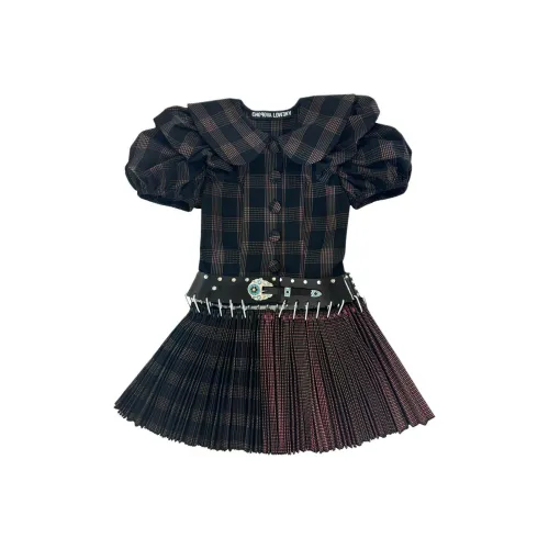 CHOPOVA LOWENA Black Женские Короткие Платья с Рукавами