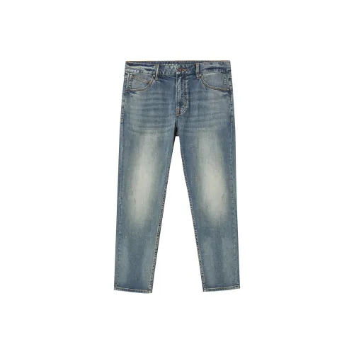 JACK JONES E42 Medium Denim Blue Men's Jeans JACK JONES E42 Средний деним синий мужской джинсы
