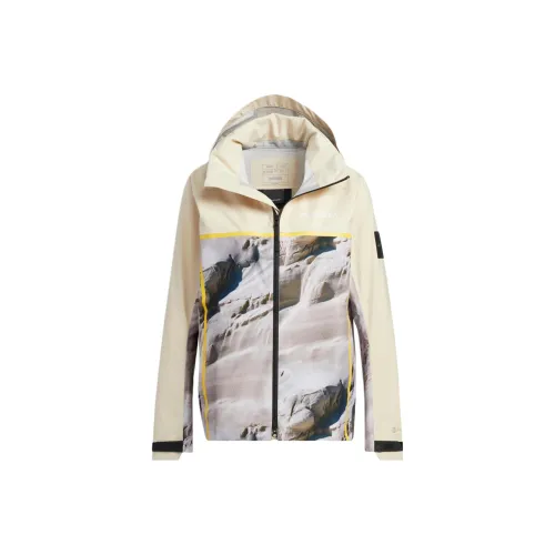 adidas outdoor Поход Водонепроницаемый Ветрозащитный Ветровка Женские Земляной Желтый