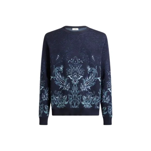 ETRO Мужские Синие Свитера