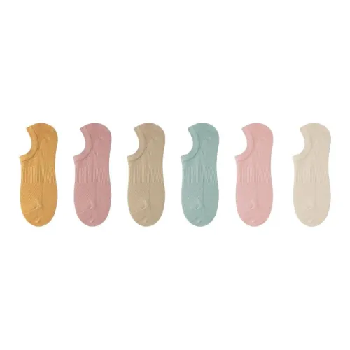 MIANWUQI No Show Носки Унисекс 6 пар