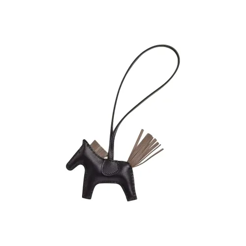 HERMES Rodeo Milo (фиолетовый) Sheepskin Bag Charm Сумка Аксессуар Маленький Женский Черный