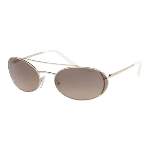 PRADA Металл OVAL SUNGLASSES Женские Золотой