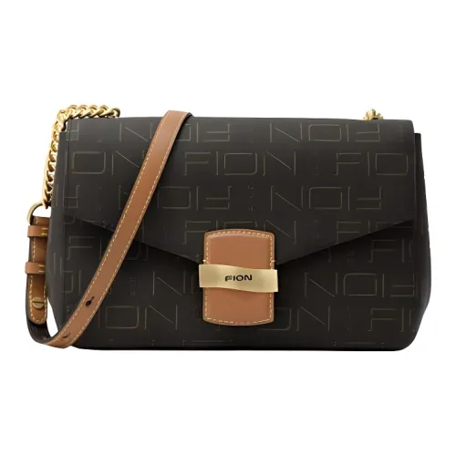 FION Холст Сумка через плечо Женская Кофейного цвета CAMEL