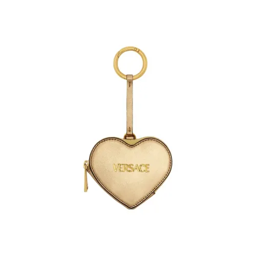 VERSACE Кошелек из овечьей кожи с монетой женский золотой