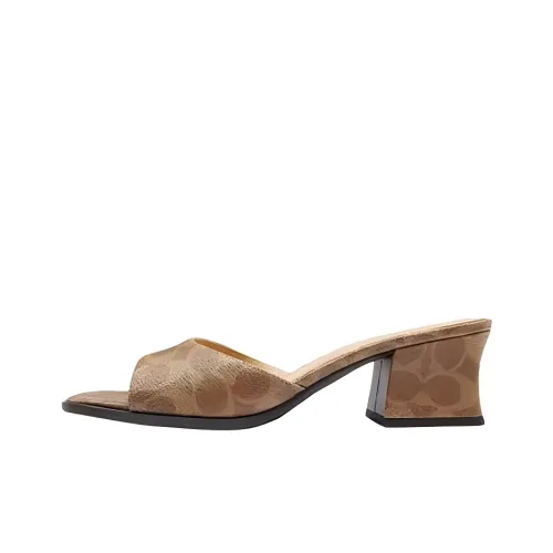 COACH Слипоны Женские Коричневый