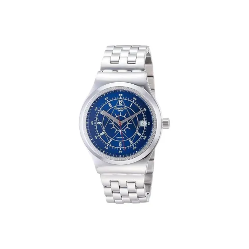 SWATCH Автоматический Механический Механизм Мужские Часы 42 мм Синий