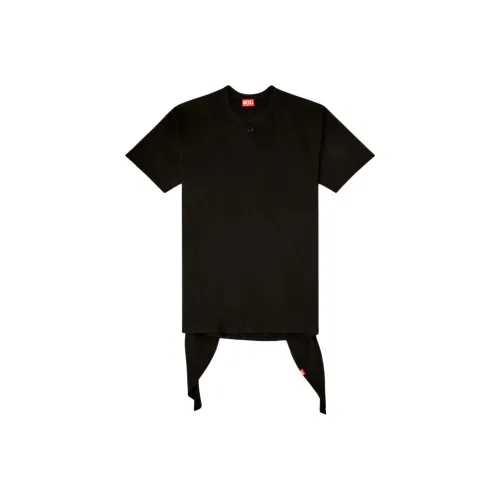 DIESEL Короткий рукав Платье Женское Черное