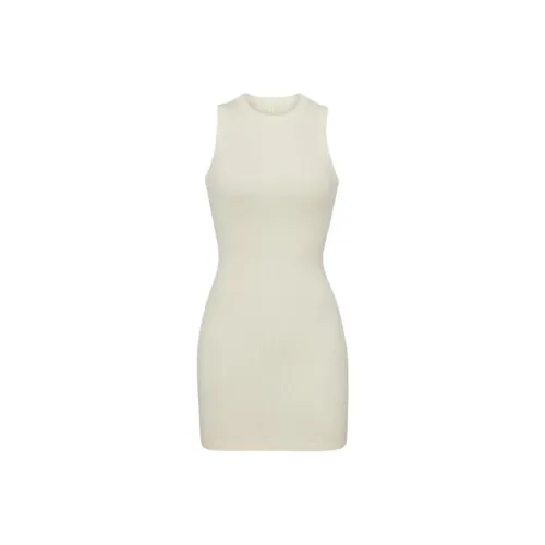Skims Костяной белый Женские Платья без рукавов