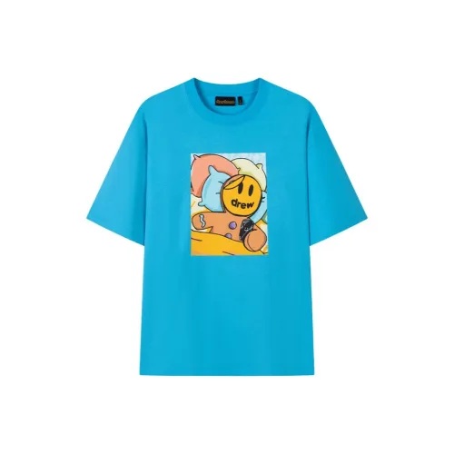 Drew House Озерно-голубой Унисекс Футболка