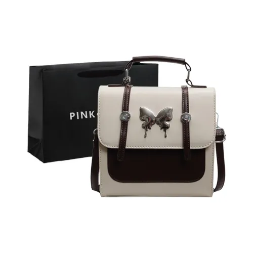 PINK·LAND ПУ (полиуретан) Рюкзак Женская Белый Кофейный Белый и Хаки Серебряный и Черный