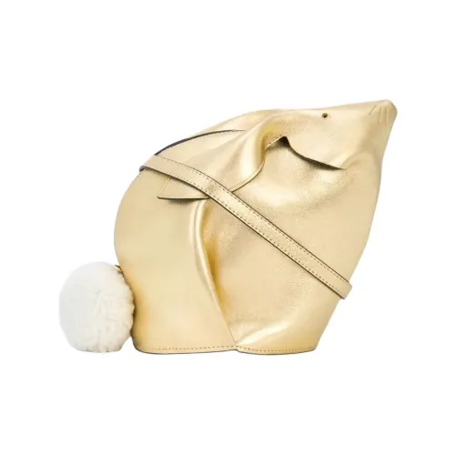 LOEWE Овчина Сумка через плечо Стандартная Женская Желтая