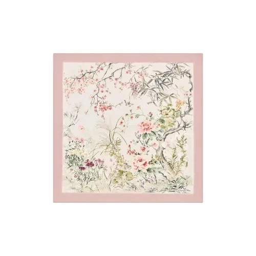 DIOR Шарфы из шелка Tutov Женские Светло-розовые