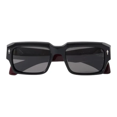 JACQUES MARIE MAGE Металлический ацетат Квадратные Солнцезащитные очки Унисекс Черный