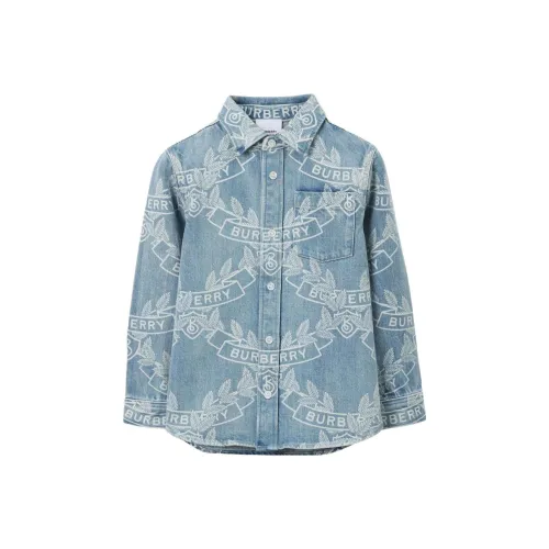 Burberry Рубашка SS23 Светло-Синий Детский