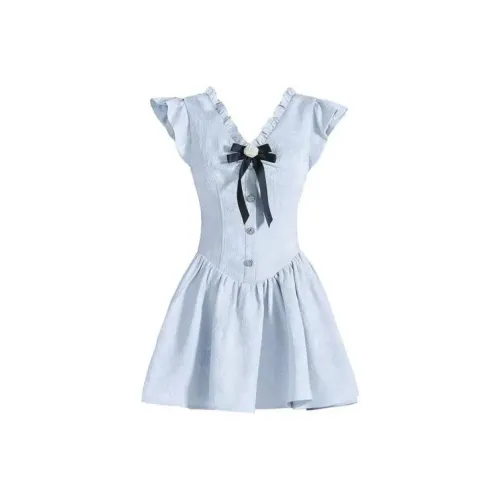 DANCANG Короткий рукав Платье Женское