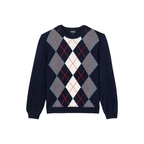 A.P.C Трикотаж Мужской Морской Синий