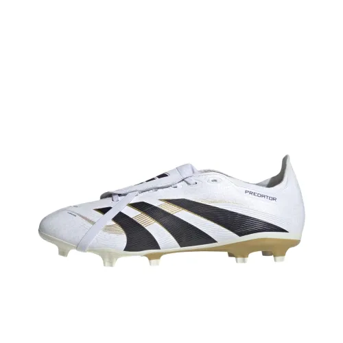 Adidas PREDATOR LEAGUE Slip-resistant Abrasion-resistant Football Cleats Unisex White Gold Adidas PREDATOR LEAGUE Противоскользящие устойчивые к истиранию футбольные бутсы унисекс белый золото