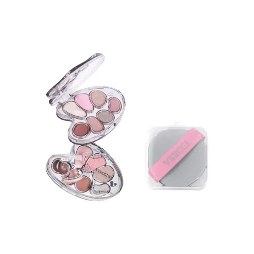 VEECCI Seven Цвет Палетка для теней + Воздушная подушка Розовый Набор Макияжа Длинное Сохранение Без размазывания ПРОФессиональный Матовый