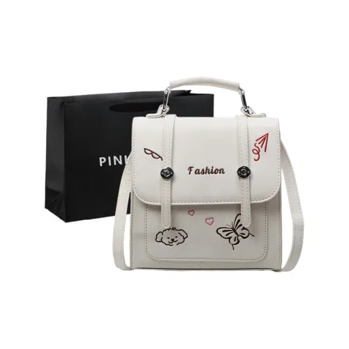 PINK·LAND ПУ (полиуретан) Рюкзак Стандартный Женский Экрю Синий Розовый Черный