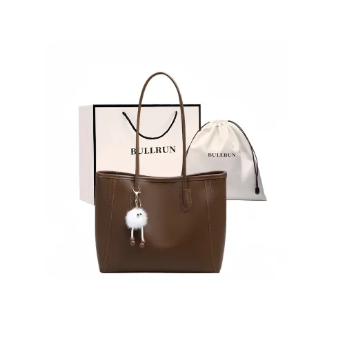 Bullrun Сумка через плечо из синтетической кожи женская коричневая