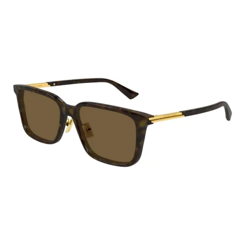 Bottega Veneta Переработанный ацетат Квадратные Солнцезащитные очки Мужские Черепаховый