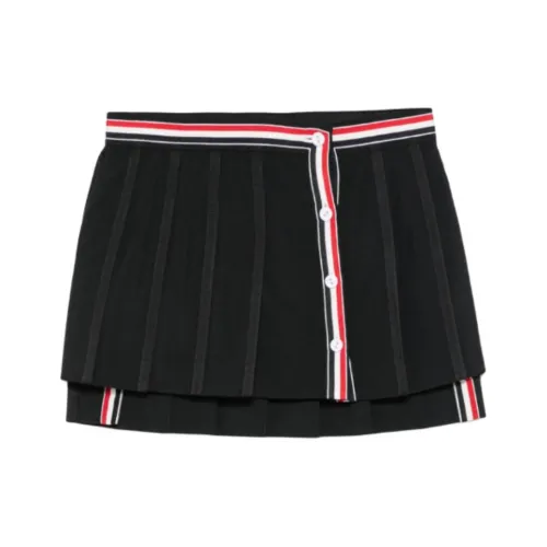 THOM BROWNE· FW25 Повседневные короткие юбки Женские Черный