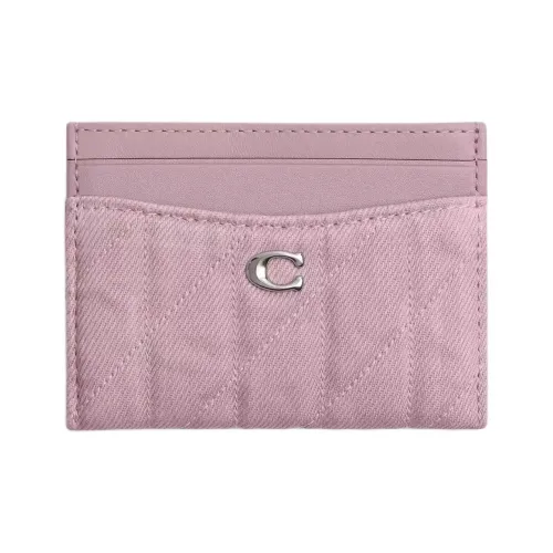 COACH Essential Кожа Держатель для карт Мини Женский Розовый