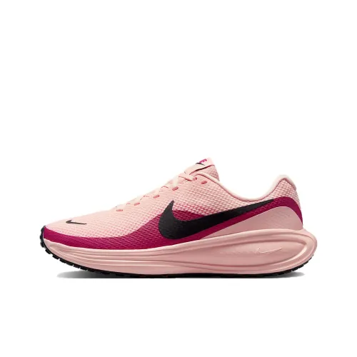 Nike REVOLUTION 8 Slip-resistant Abrasion-resistant Low Top Беговые кроссовки Женские Розовые