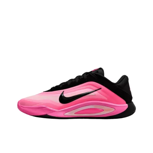 Nike A'One Slip Устойчивый к истиранию Низкий Топ Баскетбольные кроссовки Женские Розовый Черный
