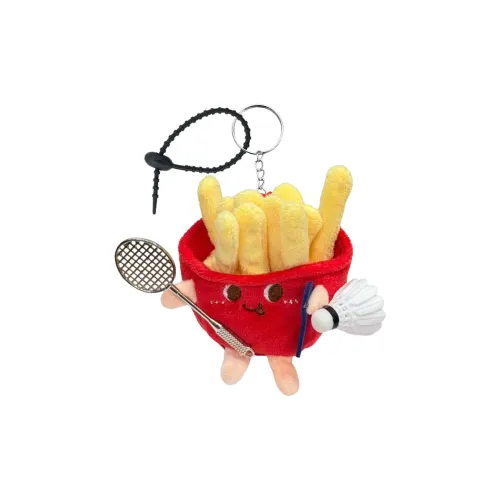 AIZIYUO Исцеление Картофель фри Украшение Для Бадминтон Кукол Плюшевая Подвеска 11 см Рекомендуемая Высота