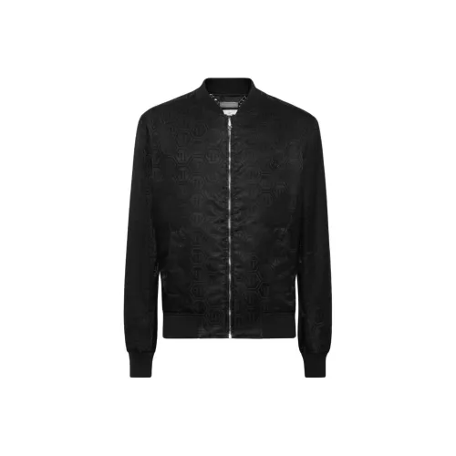 PHILIPP PLEIN Мужские черные куртки