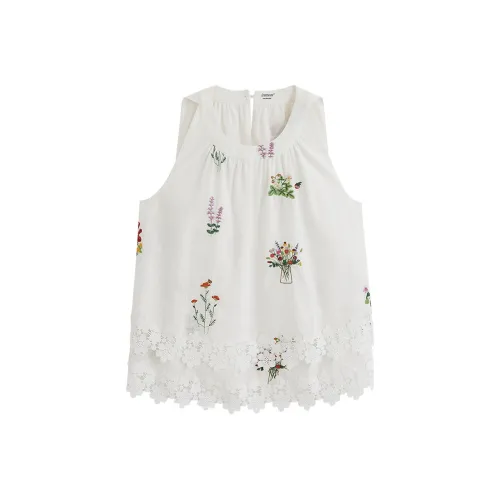 Inman Белое основание Принт Женские Майки