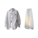 Чёрный, белый, полосы + белый, серый, штаны