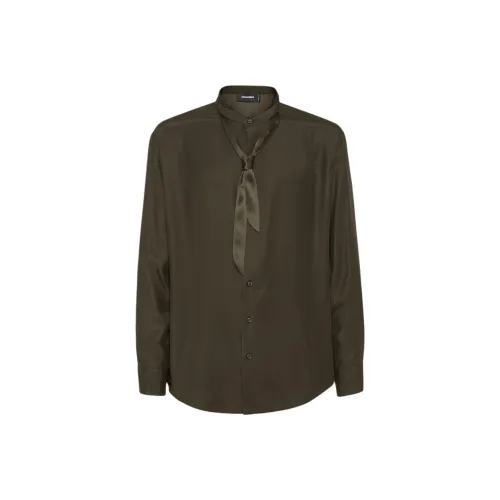 DSQUARED 2 Зеленые Мужские Рубашки