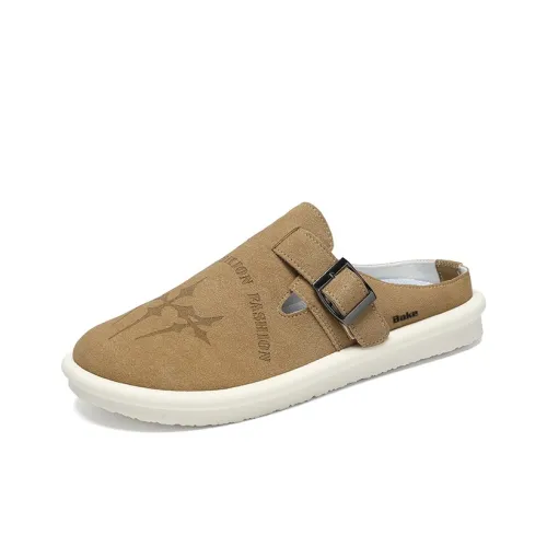 Bake Резиновая подошва Тихий Противопахнущий Устойчивый к истиранию Домашние тапочки Мужские