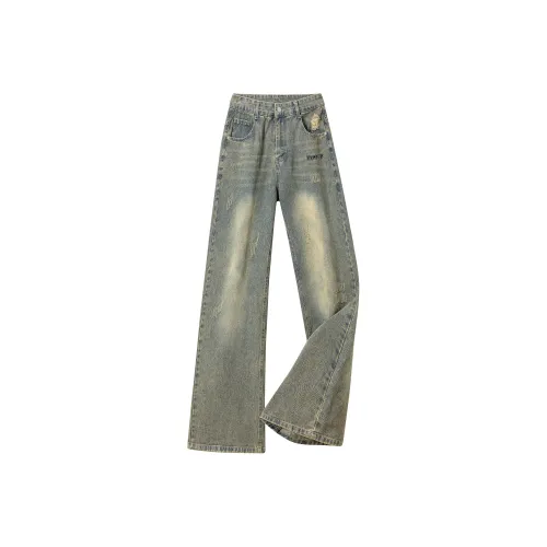 NXPTP Ностальгический синий Унисекс Джинсы