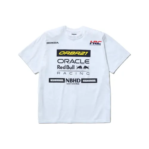 NEIGHBORHOOD ORBR X HONDA/Honda, Collaboration Белая Унисекс T-рубашка