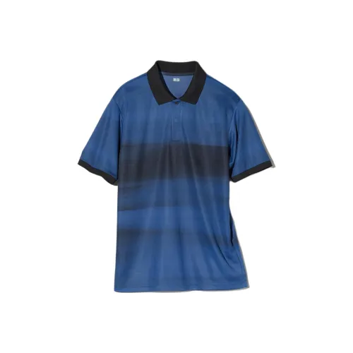 UNIQLO Морской синий Унисекс Поло