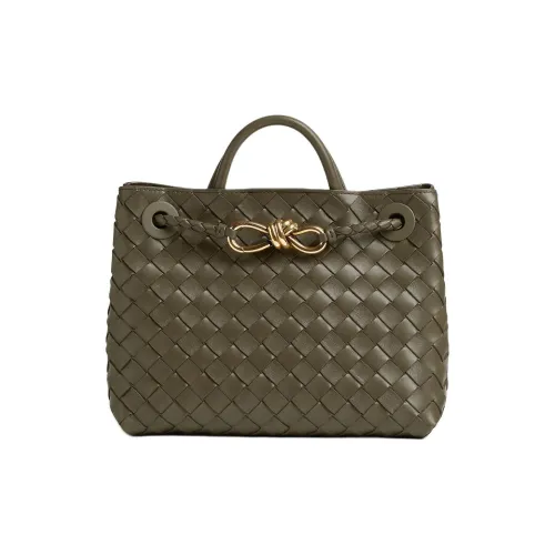 Bottega Veneta Andiamo series Овчина Сумка Маленькая Женская Кипарисово-зеленая