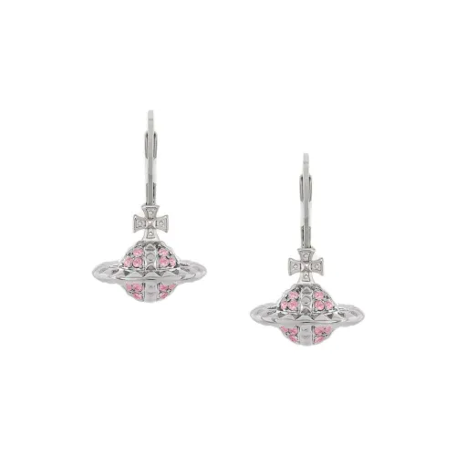 Vivienne Westwood Brass Earrings Женские Platinum Rose Crystal