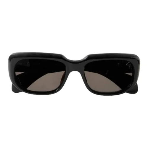 JACQUES MARIE MAGE Ацетат Квадратные Солнцезащитные очки Унисекс Черные