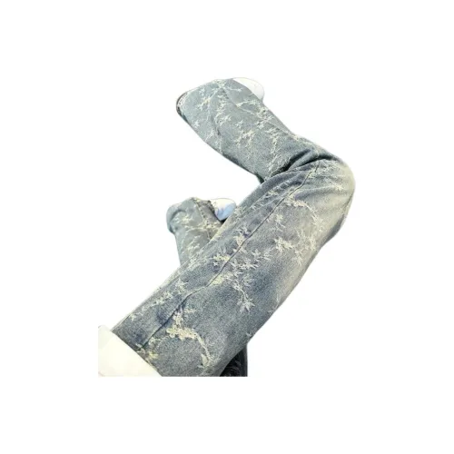 YINLEI Светло-синие Унисекс Джинсы