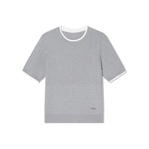 COVERINS Светло-серый Женская Трикотажная Одежда