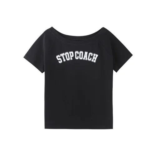 XIAOLIZI Темно-синие Женские Футболки