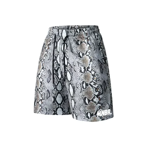 Menblero Змеиная кожа Серый Унисекс Повседневные шорты