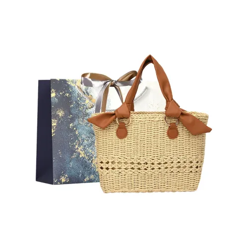 Iman's House Соломенная плетеная сумка стандартная женская экрю хаки