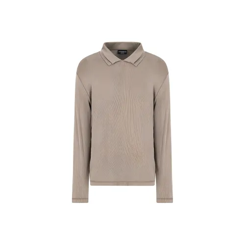 EMPORIO ARMANI SS25 Поло Мужское Бежевое