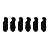 Женский, Invisible, Black [6 упаковок] BX07