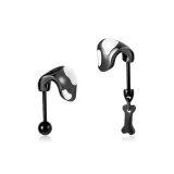 Серьги "Черный Henson Молоко" (1 пара)